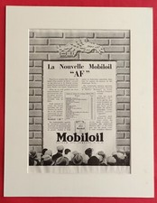 Publicité de presse:  1931  Automobile La Nouvelle Huile MOBILOIL AF 1931