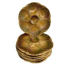 Lot de 6 Assiettes à Huîtres