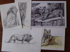 LOT DE DESSINS Animalier