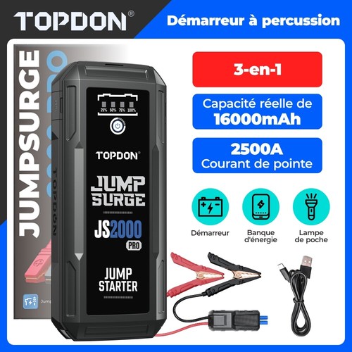 Topdon js2000 2500a démarreur - 2500a,