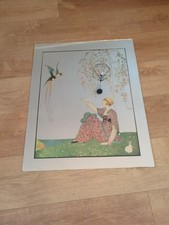 Grand miroir Art déco Vogue 1914 "Spring Millinery" – Affiche illustration 