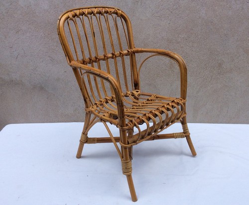 Fauteuil rotin osier enfant - rotin,