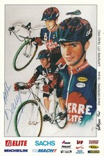 CYCLISME carte cycliste DAVID DEREPAS équipe LAPIERRE VTT TEAM PRO signée 
