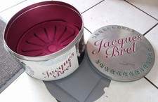 JACQUES BREL BOITE EN FER VIDE 25 eme ANNIVERSAIRE POUR RANGER L'INTEGRALE CD