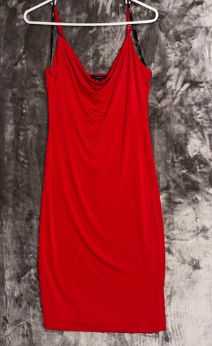 Red slip dress - slip,