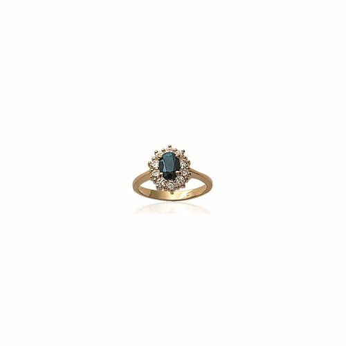 Bague véritable saphir cz - bague,