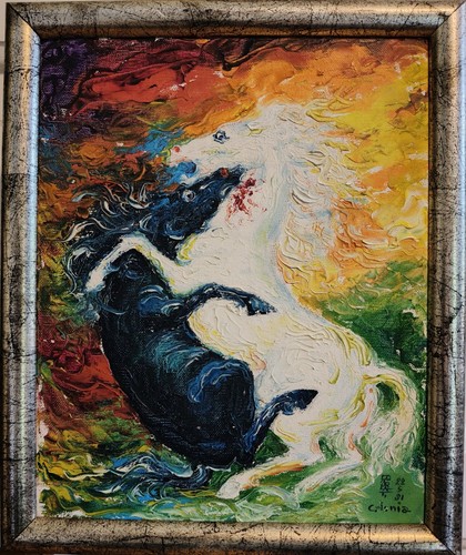 Tableau huile deux - «,