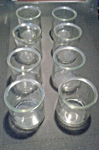 Pot yaourt verre vintage - pot, en