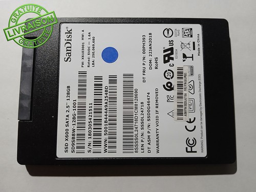 Disque ssd 128 sandisk - ssd,