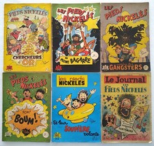 LOT de 6 Les Pieds Nickelés N°19 – 30 – 32 – 34 EO – 48 – Le Journal N°7 1949