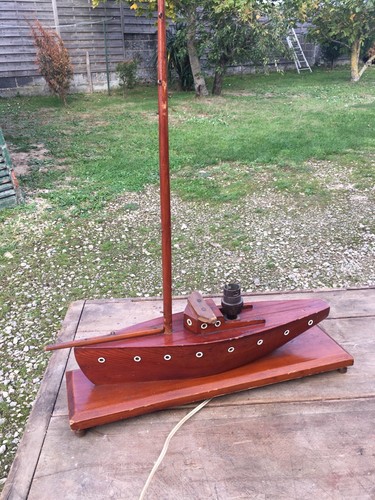 Ancienne lampe bateau voilier - ancienne,