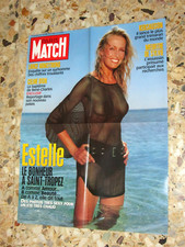 AFFICHE POSTER PUBLICITE PARIS MATCH 2001 ESTELLE LEFEBURE HALLYDAY