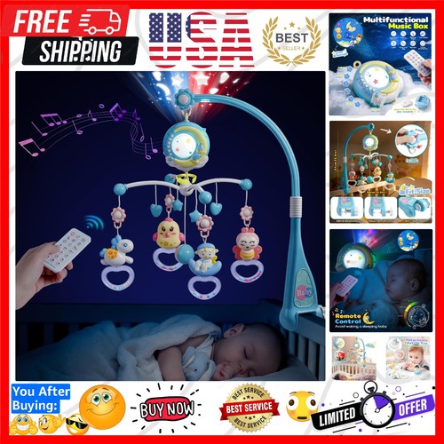 Baby musical mobile crib with - musical,