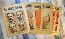 Lot de 5 journaux "LA LIBRE PAROLE ILLUSTRÉE" - 1894