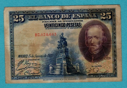 Billet espagne pesetas - billet, 25