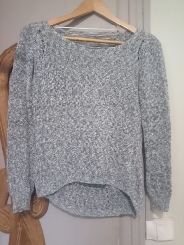 Pull maille gris marque - maille,