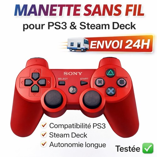 Manette jeu ps3 - manette, bluetooth