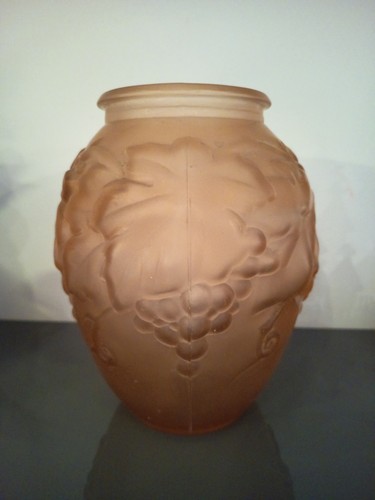 Vase verre moulé - verre,