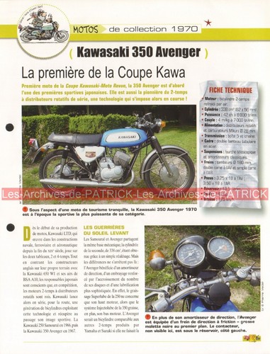 Kawasaki 350 avenger - kawasaki, 1970