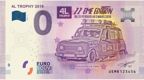 Billet touristique souvenir - billet,