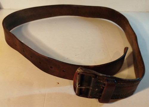 Ceinturon cuir uniforme - ,