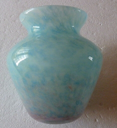 Vase marmoréen bleu - vase, rose
