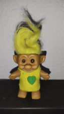 Figurine trolls vintage Dam Things cheveux jaune yellow figure