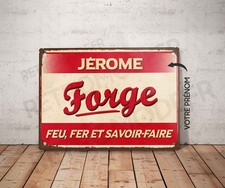 Plaque métal vintage Forge
