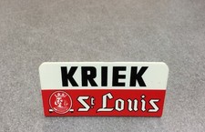 ANCIENNE PLAQUE PVC POUR CAVALIER POMPE A BIERE BELGE BEER BIER KRIEK ST LOUIS 
