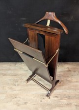 Valet de nuit italien en acajou signé Fratelli Reguitti