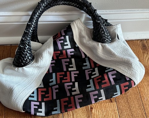 Fendi zucca white leather - zucca,