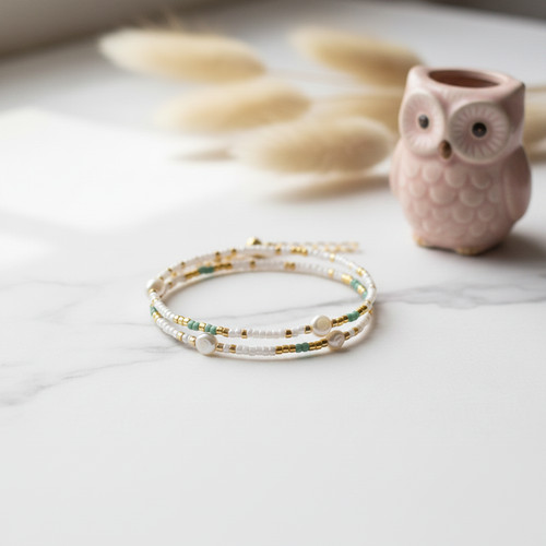 Bracelet double collier - double, &