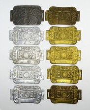 Lot 10 Plaques de vélos