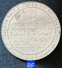 Rare Méd. Etain 72 mm -