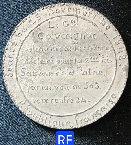 Rare méd etain - 72, mm