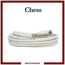 Cordon Câble Coaxial Connecteurs Fiche F Mâle/Mâle 1,5 m Antenne TV Satellite