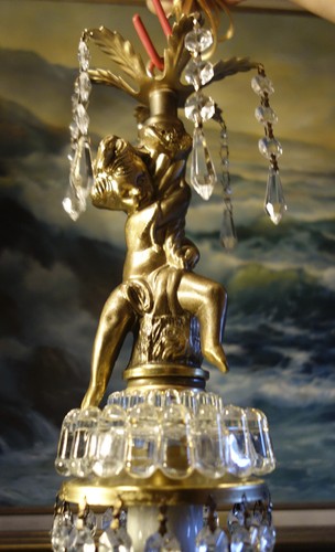 Cherub hanging lamp chandelier - cherub,