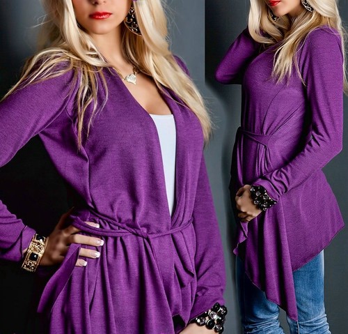Girly femmes long gilet fin - long,