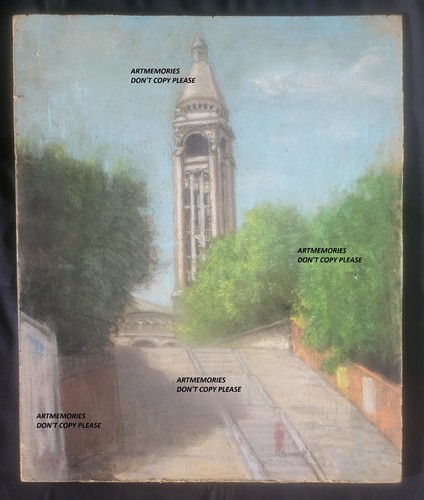 Huile panneau paris - panneau, c1940