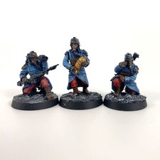 x3 Kried Death Korps of Krieg Artillerie Crew Résine - finecast Warhammer 40K | 