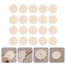 20pcs Slices en bois uniques Ensemble de puce conçu