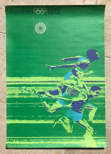 Affiche jeux olympiques munich - affiche,