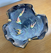 PLAT CÉRAMIQUE CERMONAC POISSON DLG VALLAURIS, MONACO