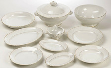 SERVICE DE TABLE VINTAGE ANNÉES 50 MOULIN DU LOUP ORCHIES NORD 44 PIÈCES