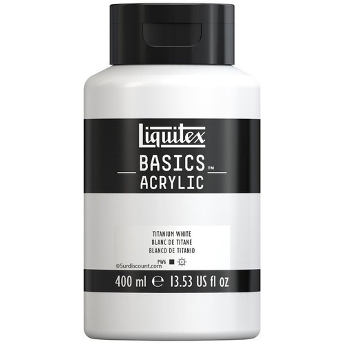 Peinture acrylique blanc de - -,