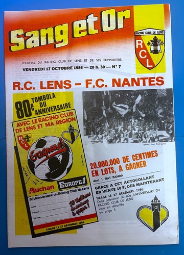 Football programme match rc - football,