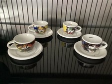 Lot de 4 TASSES et sous tasses. SAECO COLLECTION BY SCHIRNDING