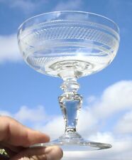 Baccarat - Coupe à champagne en cristal gravé. Début Xxe s Haut. 10,5 cm
