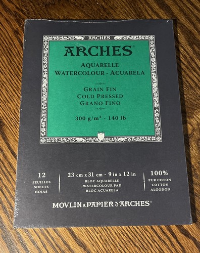 Arches 9x12 paper pad 140 - pad,