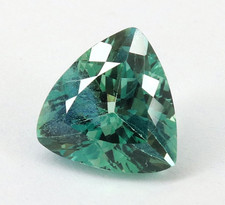 AAA Natural Blue Green Ceylan Parti Saphir Loose Trillion Gemstone Cut 5,75 Ct